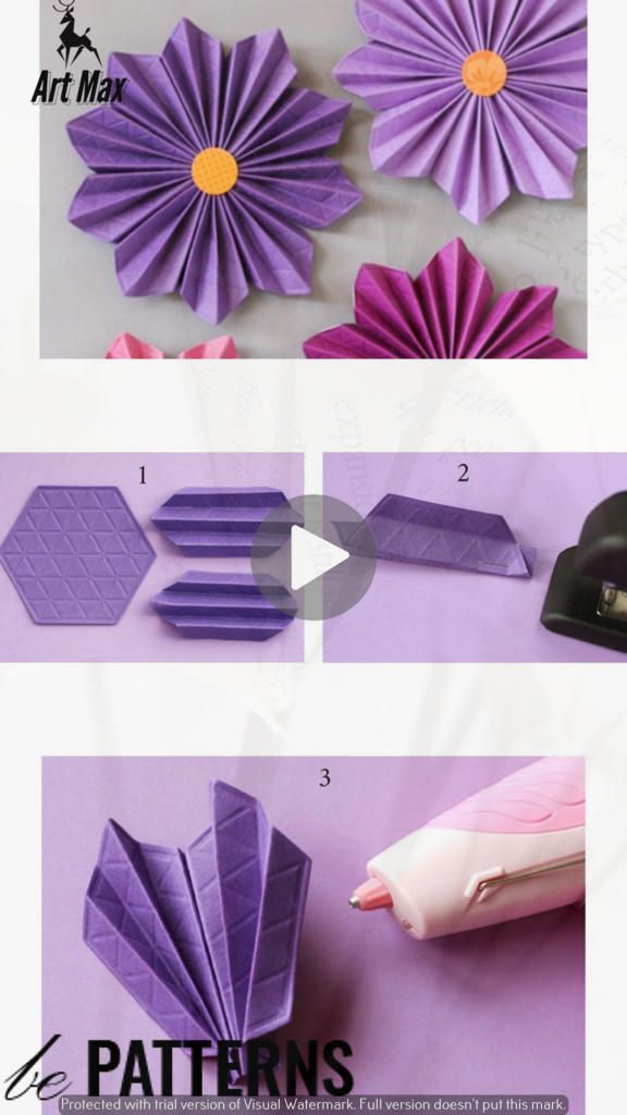 how to make origami flowers out of paper