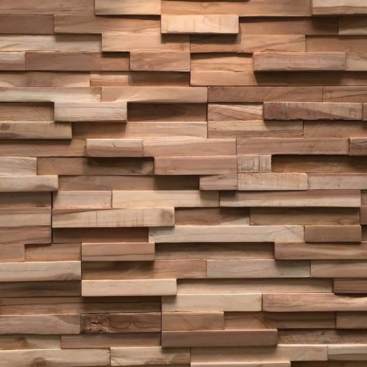 a wall made out of wooden planks