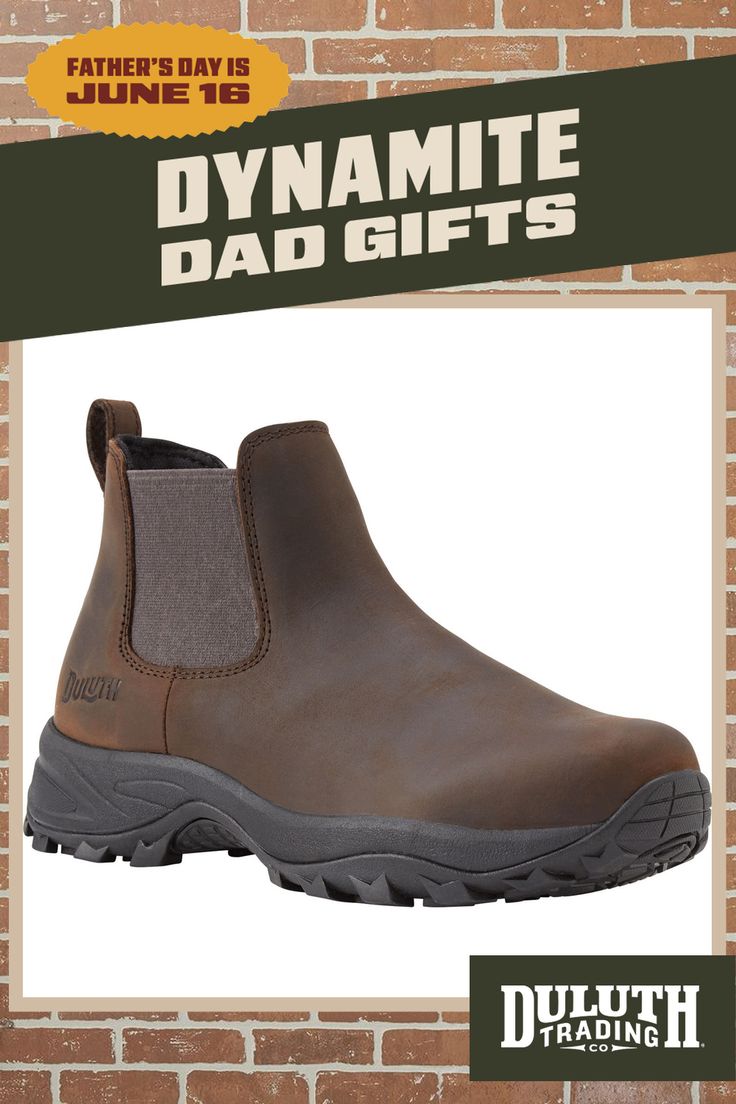 These 100% cowhide leather slip-on boots will keep you on your feet, with a grippy non-marking rubber outsole and cushioned midsoles that keep you going. Slip-resistant Walking Boots With Round Toe, Rugged Slip-resistant Boots For Fall, Slip-resistant Hiking Boots With Closed Toe, Outdoor Work Chelsea Boots With Reinforced Toe, Slip-on Waterproof Boots With Reinforced Heel For Outdoor, Brown Slip-resistant Ankle-high Boots, Rugged Waterproof Slip-on Boots With Vibram Sole, Rugged Slip-resistant Ankle Boots, Slip-resistant Moc Toe Walking Boots