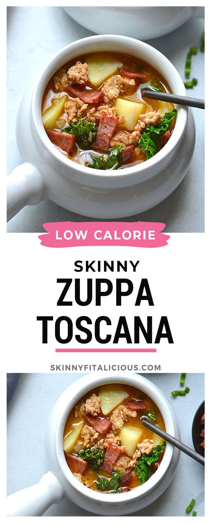 Olivegarden Soup, Healthy Zuppa Toscana, Dairy Free Meal, Low Calorie Paleo, Soup Recipe Healthy, Low Calorie Soup Recipe, Low Fat Soups, Low Calorie Soup, Toscana Soup