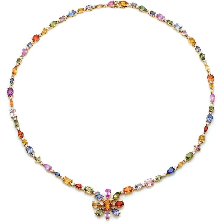 Ruchi New York - Desert Blooms Wildflower Grande Necklace Elegant Multicolor Jeweled Necklaces, Elegant Multicolor Necklace With Gemstone Accents, Elegant Multicolor Necklaces For Formal Occasions, Elegant Multicolor Oval Necklace, Elegant Multicolor Necklaces For Celebration, Elegant Multicolor Flower Pendant Jewelry, Elegant Multicolor Jewelry With Flower Pendant, Formal Multi-stone Flower-shaped Jewelry, Elegant Multicolor Flower-shaped Jewelry