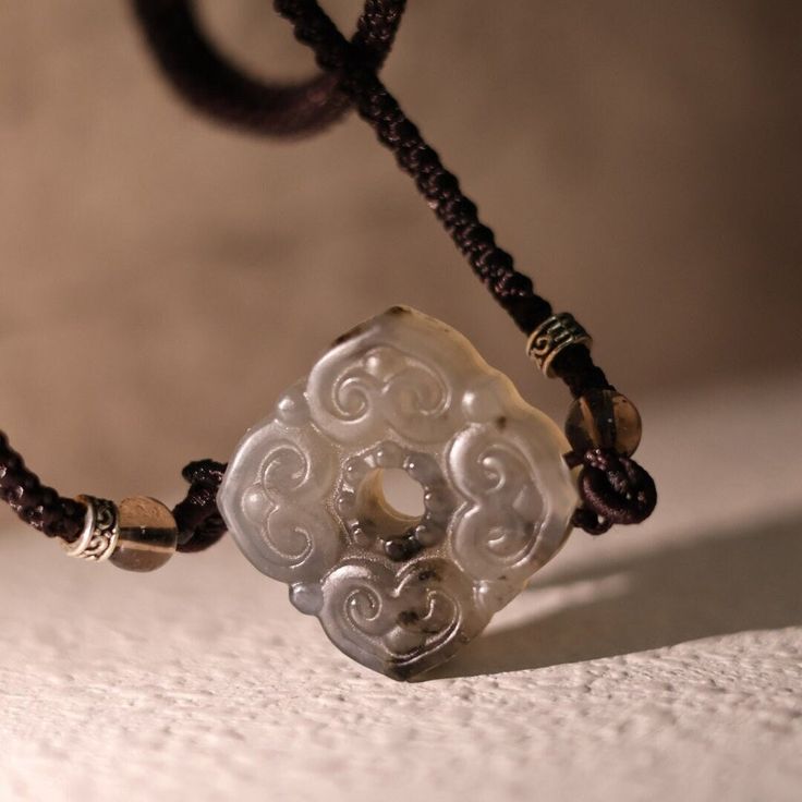 Elevate your energy and attract positive vibes with this stunning Natural Xiuyan Jade Ruyi Pendant Necklace. Measuring 3cm x 3cm, this intricately carved pendant is not only a beautiful piece of jewelry but also a powerful tool for balancing your energy and enhancing your well-being. The Ruyi (如意) design, symbolizing "as you wish," adds a layer of intention-setting to your daily routine, making it a meaningful talisman for those seeking harmony and success. * Natural Xiuyan Jade: Revered for its Spiritual Jade Jewelry Gift, Spiritual Jade Jewelry For Gifts, Spiritual Jade Jewelry With 108 Beads, Spiritual Medallion Jewelry With Si Clarity, Spiritual Good Luck Necklace With Round Shape, Spiritual Round Good Luck Necklaces, Good Luck Spiritual Necklace With Round Shape, Spiritual Good Luck Round Necklace, Spiritual Jade Medallion Necklace