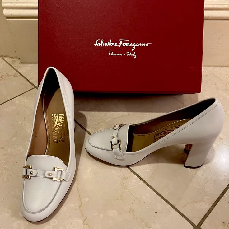 Questions? Leave A Comment Below! Cobalt Blue Heels, Red Patent Leather Shoes, Salvatore Ferragamo Pumps, Ferragamo Pumps, White Loafers, Low Heel Pumps, Bow Pumps, Vintage Heels, Black Pumps Heels