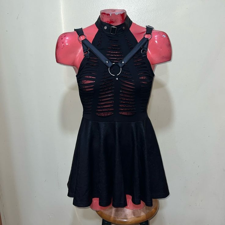 Nwt Punk Rave Gothic Dress Size Xs Or Small. Make An Offer Does Have A Smell To It. Like Storage Like Smell From Being Stored Away For Some Time. Should Most Definitely Wash Out. But Sorry Didn’t Have The Time To Do So Since I Have Over 80+ Items To Post Today And Back Tracked. And Didn’t Want To Take Of The Tags Off The New Pieces. Gothic Punk Rave, Gothic Dress, Dresses Xs, Colorful Dresses, Womens Dresses, Tags, Women Shopping, Dresses, Black