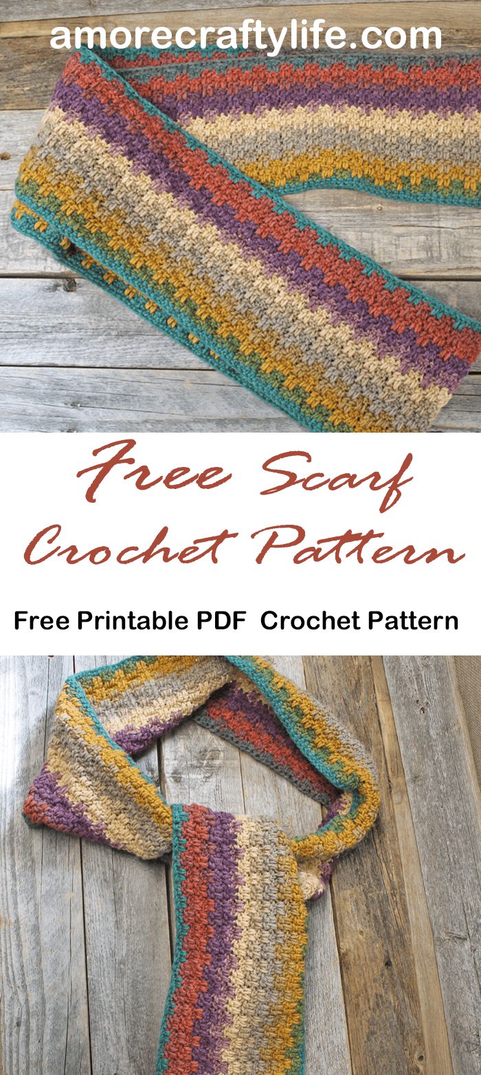 the free crochet scarf pattern is easy to make