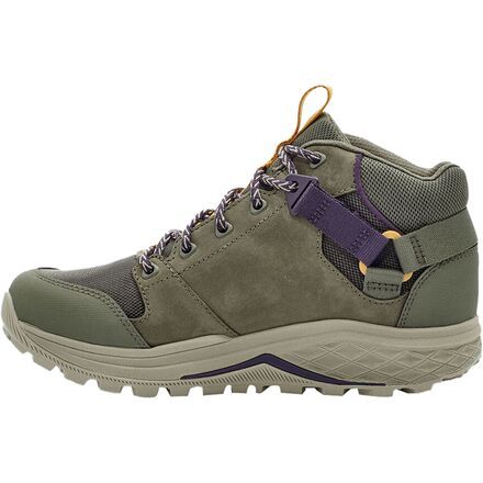 Green Lace-up Waterproof Walking Boots, Durable Hiking Sneakers, Functional Hiking Sneakers Scratch-resistant, Functional Hiking Sneakers With Scratch Resistance, Scratch-resistant Hiking Sneakers, Green Waterproof Boots With Round Toe For Outdoor Activities, Green Waterproof Boots For Outdoor Activities, Fade-resistant Round Toe Walking Shoes For Outdoor Activities, Green Gore-tex Hiking Boots With Round Toe