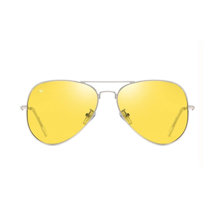 A sunny day staple.  The perfect aviator shades to complete your look. Nakhrewali sunglasses come with an elegant custom made multifunctional case. Not only for your sunglasses, but for your everyday needs, a small clutch. Sunglasses come in gift box with signature pouch and multifunctional case. Item Code: A10010 Material: Metal frame Lenses: Polarized Size: 58-16-140 Weight: 23.0g Color: Silver-Yellow/ Bright Gold-Brown/ Silver-Pink/ Rose Gold-Black   All weights and measurements are approxima Classic Aviator Sunglasses With Anti-reflective For Summer, Classic Anti-reflective Aviator Sunglasses For Summer, Classic Rimless Aviator Sunglasses For Summer, Classic Aviator Sunglasses For Summer, Rimless Glass Aviator Sunglasses With Uv Protection, Summer Aviator Sunglasses With Anti-reflective Coating, Classic Glass Aviator Sunglasses For Summer, Rimless Aviator Sunglasses With Anti-reflective Glass, Yellow Polarized Aviator Sunglasses For Summer