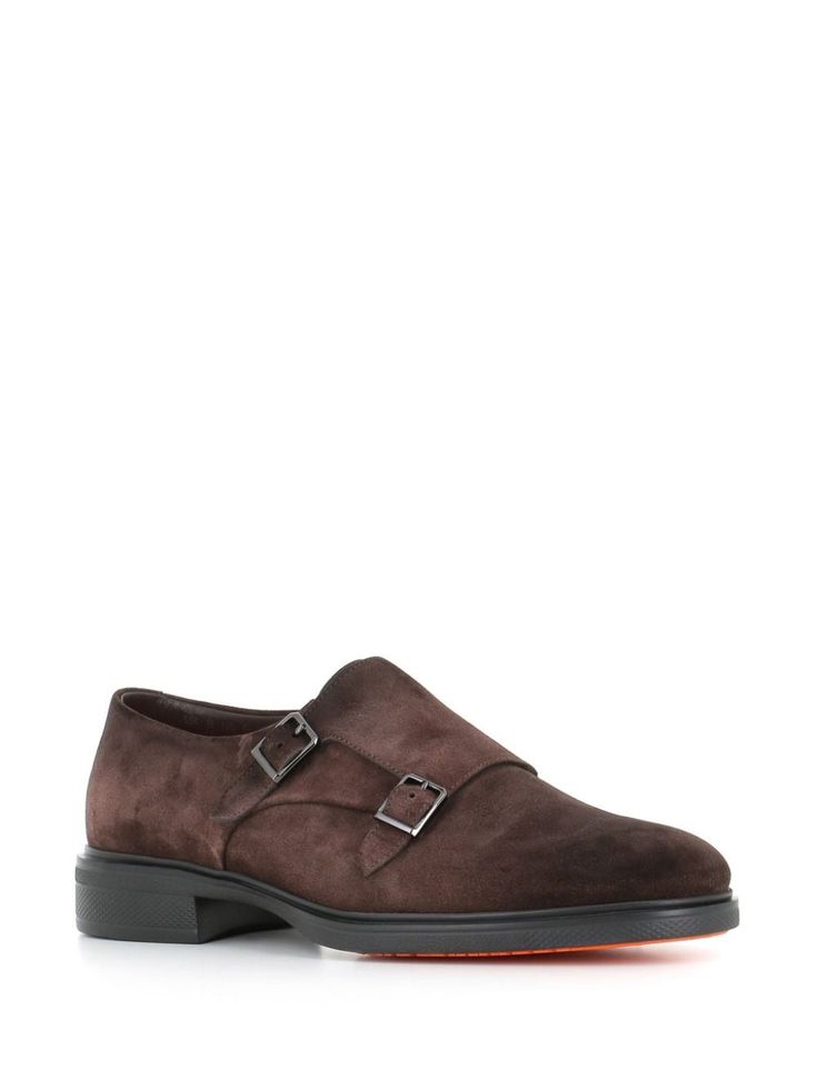 Santoni Suede Monk Shoes - Farfetch Monk Shoes, Aviator Watch, Balenciaga Track, Shoes Brown, Balenciaga Triple S, Fine Watches, Derby Shoes, Athletic Sneakers, Espadrille Shoes