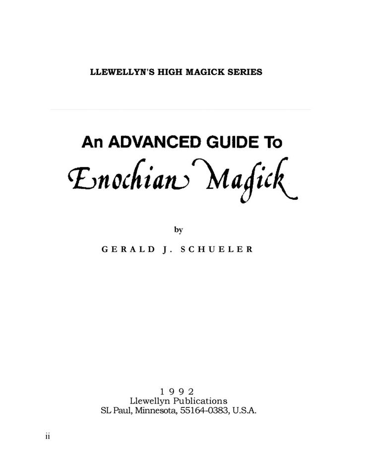 an advanced guide to emothian magick by gerald j schleier