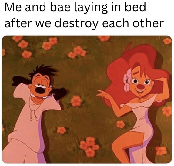 the little mermaid and her friend are dancing together in bed after destroy each other cartoon