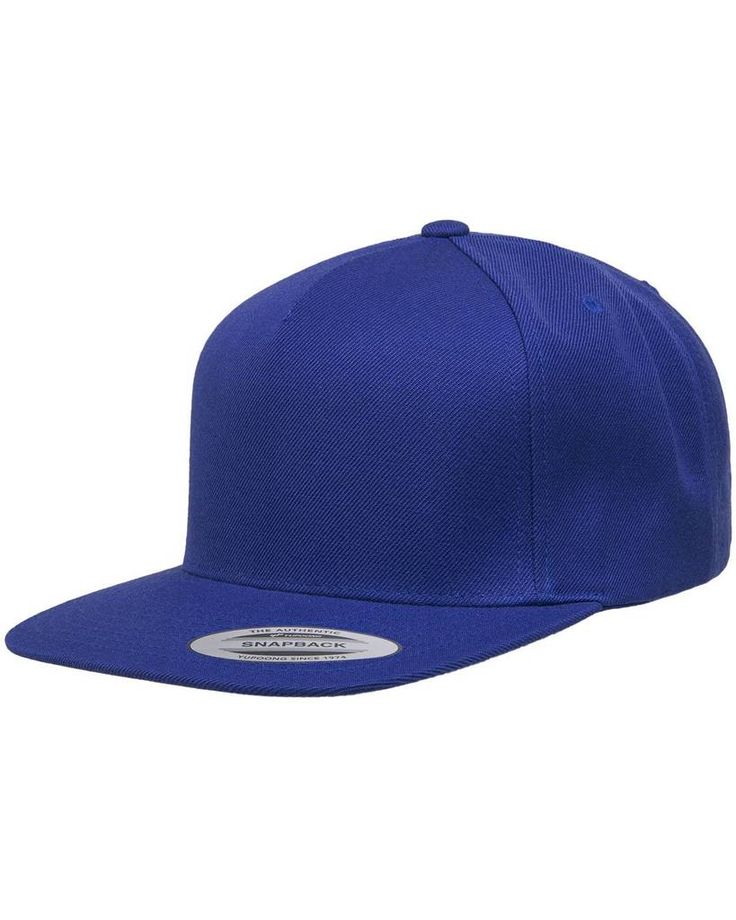 Adult 5-Panel Structured Flat Visor Classic Snapback Cap - ROYAL - OS | Yupoong Adult 5-Panel Structured Flat Visor Classic Snapback Cap in Royal Blue | Acrylic Blend Adjustable Blue Flat Cap, Blue Adjustable Flat Cap, Blue Flat Cap Fitted Hat For Streetwear, Blue Flat Cap For Streetwear, Blue Adjustable Flat Cap Snapback Hat, Adjustable Blue Flat Cap Snapback Hat, Blue Flat Cap For Sports, Blue Cotton 5-panel Snapback Hat, Blue Cotton 5-panel Baseball Cap