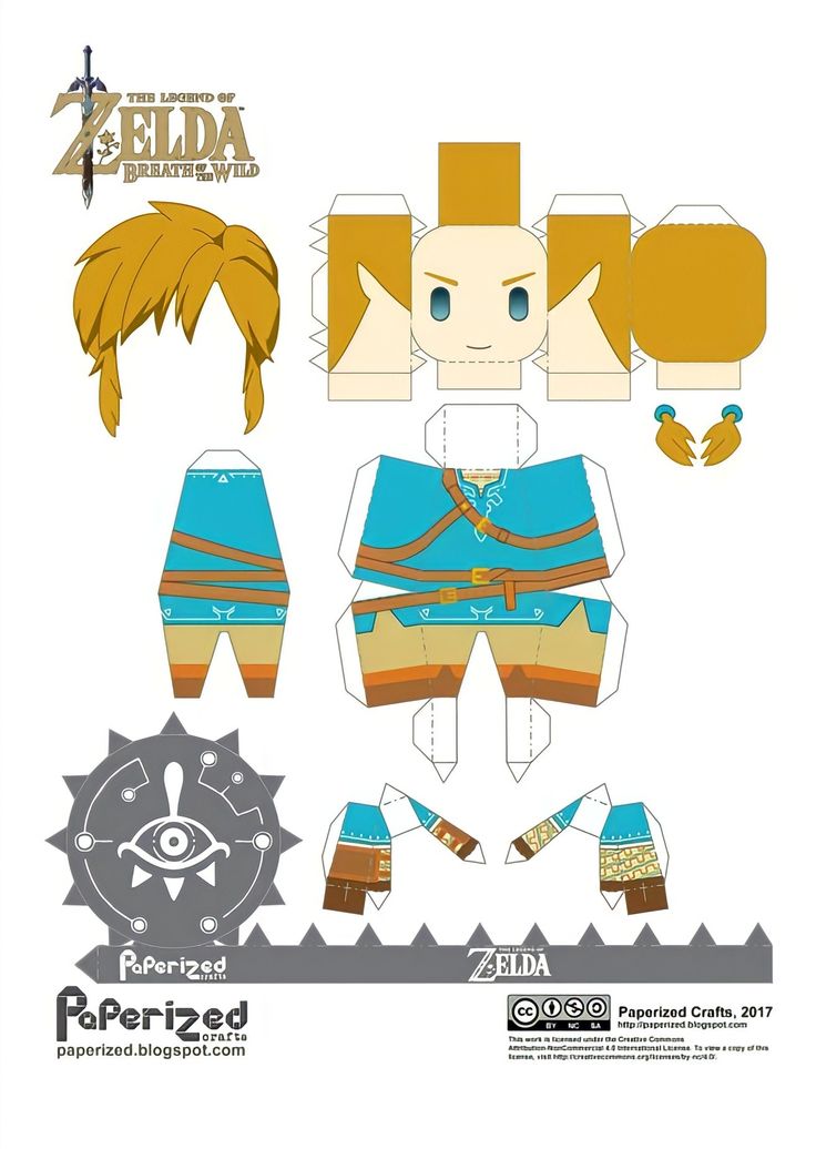 paper toy from the legend of zelda