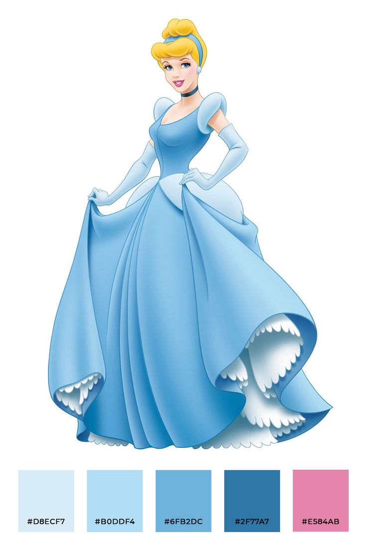 the princess in her blue gown is standing with her hands on her hips