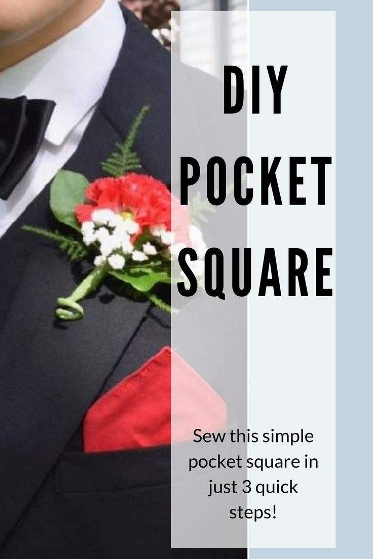 Sew a DIY Pocket Square in 3 Easy Steps | www.chambrayblues.com ____________________________________  #chambrayblues #diysewing #sewingforbeginners #howtosew #sewingproject #chambraybluesblog #sewing #sewingblogger #sewinghacks #sewingtools #pocketsquare #indiesewing #diypocketsquare #diymenssuit #mensdressclothes #beginnersewingprojects #easysewingproject Diy Pocket Square, Pocket Square Rules, Pocket Square Styles, Pocket Square Pattern, Diy Pocket, Pocket Square Wedding, Toilet Paper Roll Crafts, Paper Roll Crafts, Floral Pocket