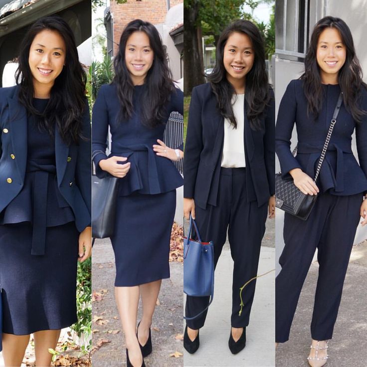 Nothing beats a navy suit. Here are 4 of the many navy combinations that I wear to work when I’m in court or have those all important… Interview Outfit Skirt, Women Interview Outfits, Interview Clothes, Navy Suits, Carla Zampatti, Corporate Fashion, Scanlan Theodore, Corporate Style, Navy Outfit