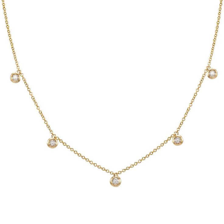 14K Gold Bezel Diamonds Drop Station Necklace: classy, elegant, beautiful. To be wear everywhere and any occasion. Must have!  Item Information: Metal: 14k Gold Chain Length: 16"+1"+1" Diamond Information Total Carat Weight: 0.26 Drop Station, Diamond Drop Necklace, Bezel Necklace, Fine Diamond Jewelry, Diamond Jewelry Designs, Station Necklace, Diamond Drops, Bezel Diamond, Drop Necklace