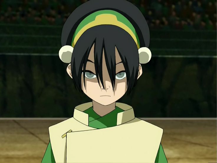 an anime character with black hair wearing a green and white outfit looking at the camera