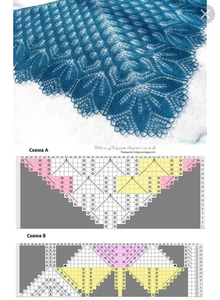 two pictures with different patterns on them, one is blue and the other has yellow