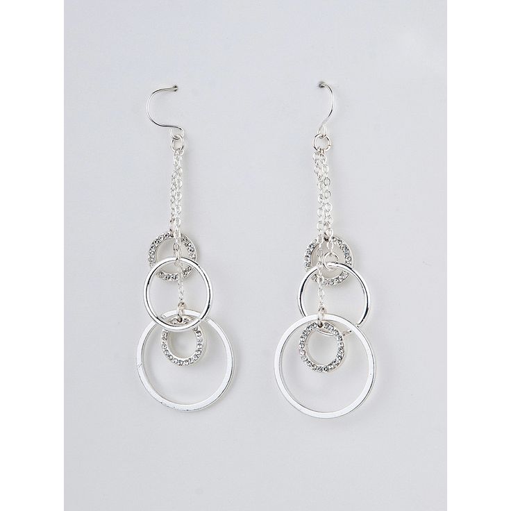 (24267W100) Silver Crystal Circle Dangle Wire Earrings Crystal Circle, Bead Making, Gem Jewelry, Wrap Ideas, Making Stuff, Wire Work Jewelry, Work Jewelry, Beading Projects, Silver Crystal