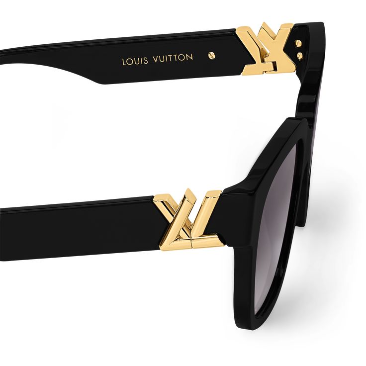 LOUIS VUITTON® - Lv-go14 Square Sunglasses - Black Elegant Sunglasses, Black Sunglasses Square, Louis Vuitton Sunglasses, Louis Vuitton Official, Louis Vuitton Shoes, Luxury Sunglasses, Color Dorado, Black Square, Womens Glasses