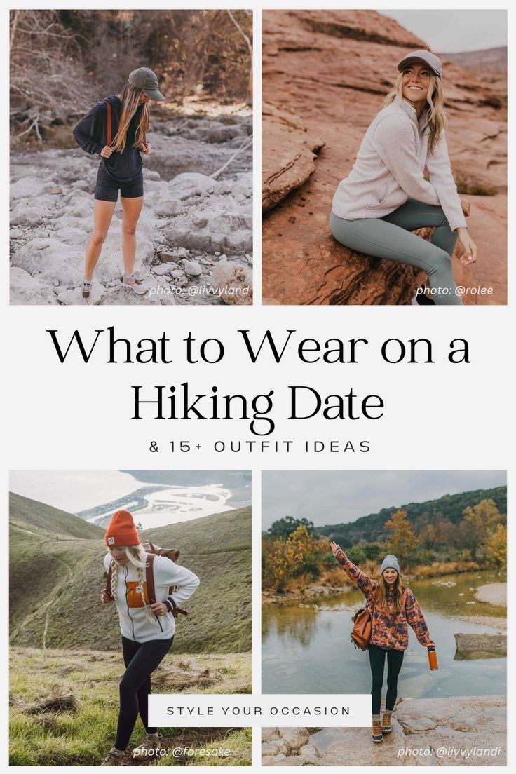 Discover the perfect hiking outfit ideas for women that blends style and functionality. From summer adventures to autumn explorations, these cute and stylish hiking outfits will keep you comfortable and on-trend. Explore the best casual outfits with a hiking aesthetic, featuring athleisure-inspired looks that are both practical and fashionable. Athleisure, hot girl walk outfits, outdoors style for women Fashionable Athleisure, Hiking Date Outfit, Walk Outfits, Hiking Aesthetic Outfit, Spring Hiking Outfits, Stylish Hiking Outfit, Hiking Date, Hiking Outfit Ideas, Fall Hiking Outfits