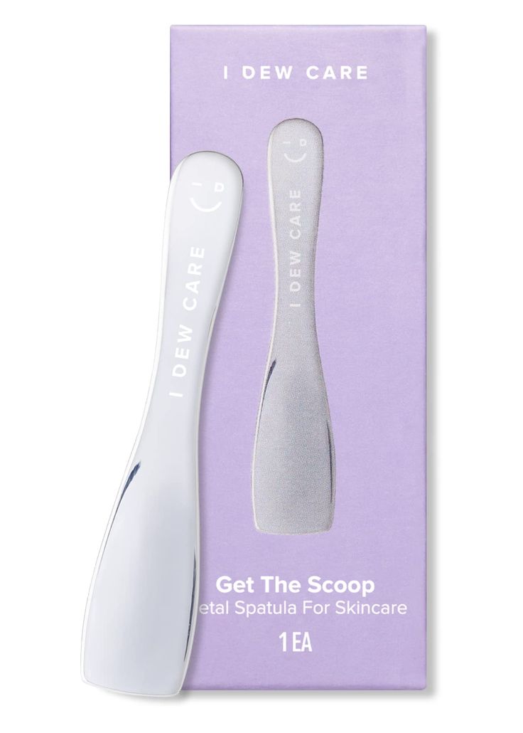 PRICES MAY VARY. ✅ WHO IS I DEW CARE: Seriously Fun Skincare. We make fun formulas that seriously work. Smile-inducing K-beauty for her, him, they, and everyone. ✅ SCOOP AWAY: Get the Scoop is a multi-functional stainless steel metal spatula that helps to ensure hygienic skincare application. Comes in 1EA per box. ✅ MADE FROM STAINLESS STEEL: Plastic-free design makes it all better! Freeze before using to de-puff and cool targeted areas. Using the cold spatula to massage skincare product under t Skincare Application, Fun Skincare, I Dew Care, Metal Spatula, Makeup Spatula, Face Mask Brush, Skincare Product, Peel Off Mask, Skincare Tools