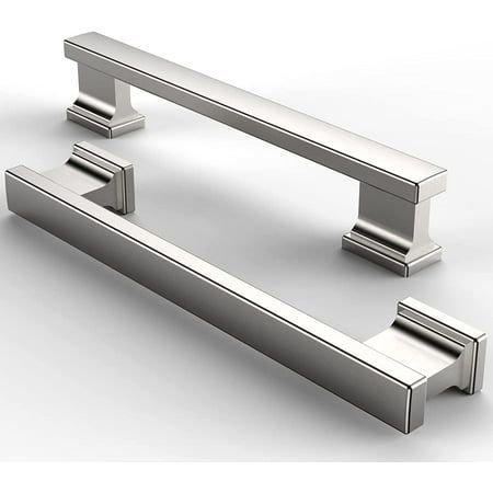 an image of two metal handles on a white background