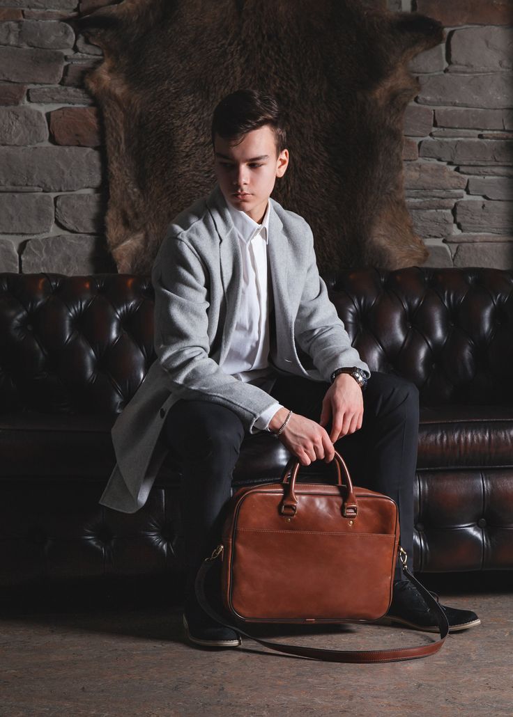 "The leather brown briefcase for men, from ShLeatherBags, with simple, modern lines and timeless design features. The main spacious compartment has padding to better secure and protect your laptop and documents. Our messenger bag includes a removable shoulder strap and carrying handles for comfortable transportation. This minimalist briefcase is suitable for men and women. Ideal for work! EXTERIOR: - Genuine leather - Two handles - One shoulder removable belt - Large back pocket for magazines, n Soft Leather Briefcase For Business Trips, Modern Brown Bag For Business Meetings, Leather Laptop Bag With Sleeve For Business Meetings, Satchel Laptop Bag For Business Trips, Modern Business Laptop Bag, Brown Briefcase, Leather Office Bags, Mens Leather Laptop Bag, Orange Handbag