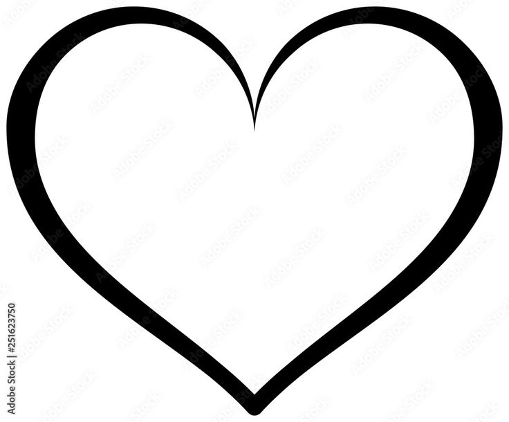 a black and white heart shape