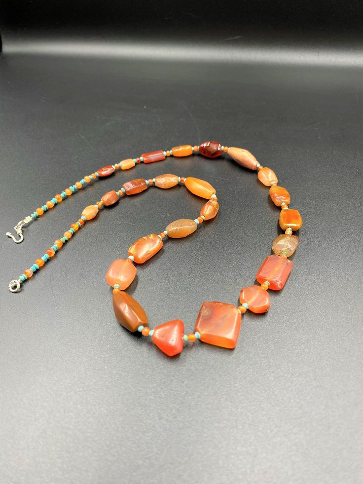 The beautiful old carnelian mala necklace the age of this bead are more than 2000 years old The origin of beads are Tibet Himalaya good condition we provide fast and free shipping service world wide Vintage Large Beads For Jewelry Making, Vintage Polished Beads For Jewelry Making, Vintage Natural Stones Beads For Jewelry Making, Vintage Natural Stone Beads For Jewelry Making, Handmade Vintage Agate Beads, Gems, And Cabochons, Vintage Handmade Agate Beads, Gems, And Cabochons, Vintage Carnelian Beaded Necklace, Handmade Vintage Agate Beads, Vintage Gemstone Beads For Healing