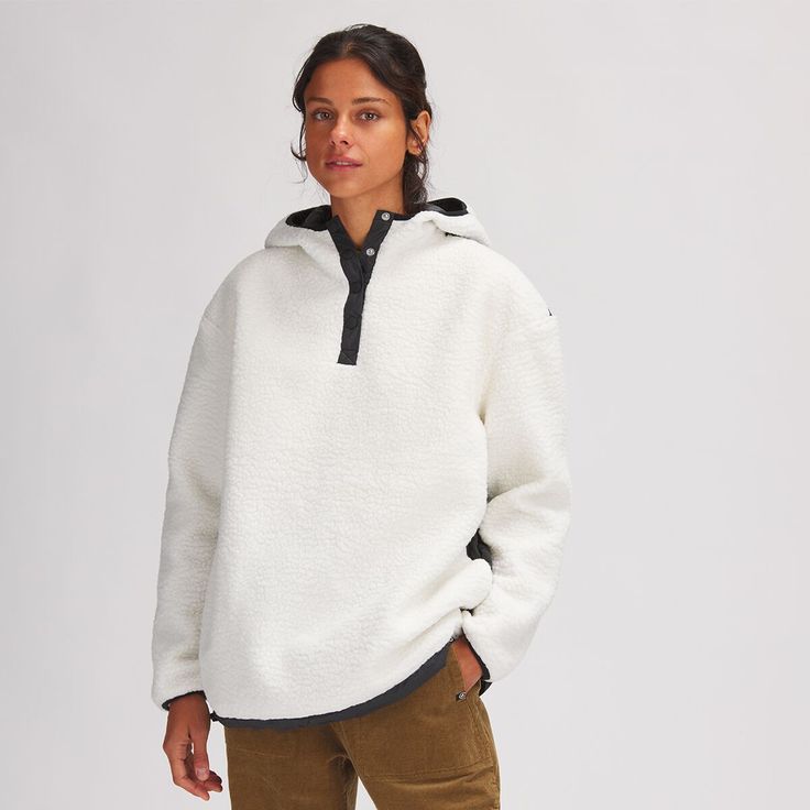 We toss on our Insulated Sherpa Hoodie to lounge around the house, grab a coffee, and stay warm when the weather gets cold. This mixed-fabric sherpa and insulated hoodie offers a warm and cozy feel to ensure we stay comfortable. Winter Sherpa Hoodie With Fleece Lining, Cozy Hoodie With Fleece Lining For Cold Weather, Cozy Fleece Jacket With Drawstring Hood For Cold Weather, Casual Sherpa Hoodie With Double-lined Hood, Casual Sherpa Hoodie With Cozy Fit, Cozy Outdoor Hooded Jacket With Adjustable Hood, Cozy Hooded Jacket With Adjustable Hood For Outdoor, Cold Weather Sherpa Hoodie With Fleece Lining, Sherpa Hoodie For Cold Weather In Fall