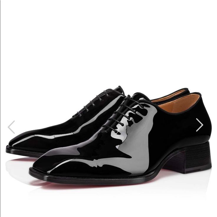 Mens Black Patent Leather Christian Louboutin . Purchased Last Season. Worn Once. Christian Louboutin Shoes Mens Gold Black, Luxury Black Oxfords For Office, Luxury Black Pointed Toe Oxfords, Luxury Black Dress Shoes For Office, Designer Black Oxfords For Office, Elegant Black Oxfords With Red Sole, Luxury Patent Leather Evening Oxfords, Black Patent Leather Dress Shoes With Goodyear Welt, Designer Black Patent Leather Oxfords