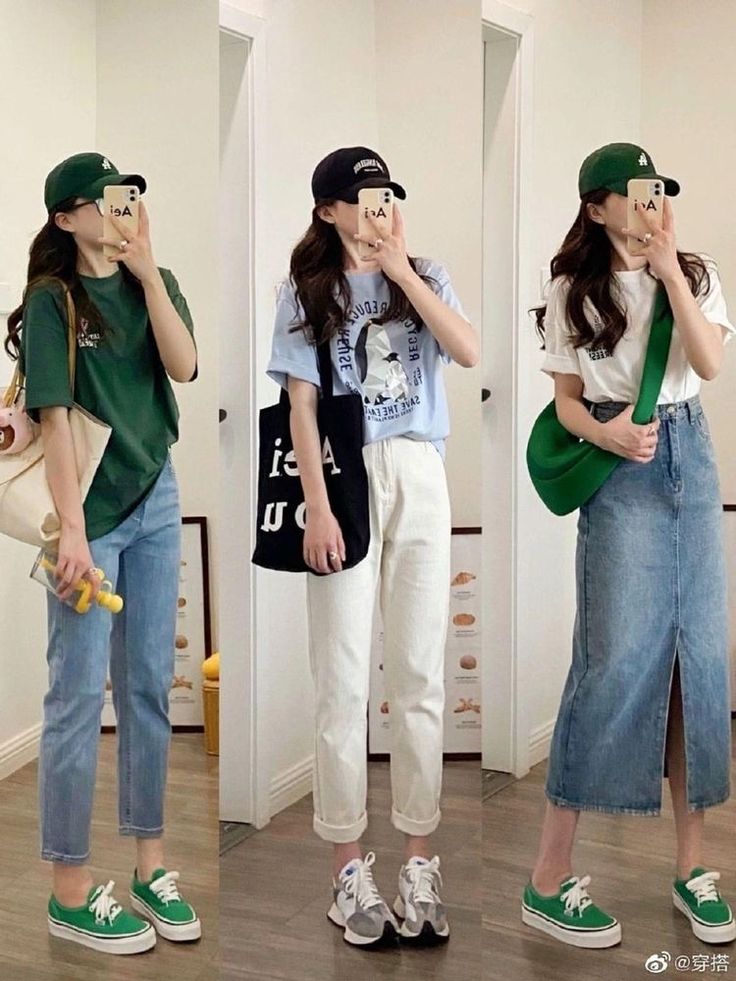 Asia Fashion, Korean Summer Outfits, Simple Casual Outfits, Simple Style Outfits, Casual College Outfits, Korean Casual Outfits, Everyday Fashion Outfits, Casual Day Outfits, Quick Outfits