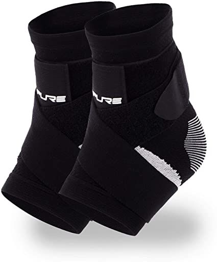 Pure Athlete Ultimate Ankle Support Brace – Compression Sleeve with Adjustable Straps for Extra Support – Running, Basketball, Soccer Weak Ankles, Army Helmet, Ankle Brace, Ankle Sleeve, Ankle Braces, Sprained Ankle, Compression Sleeves, Netball, Ankle Support