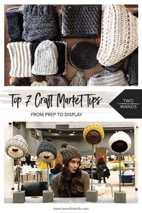 the top 7 craft market tips from pret to display for crocheted hats