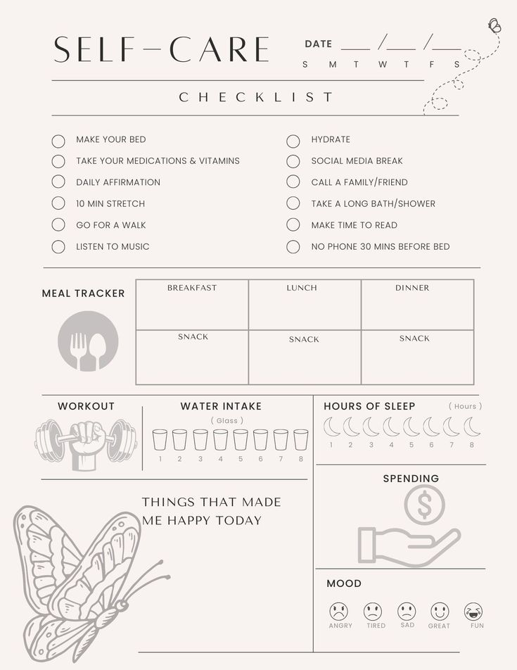 Daily Self Care Planner, Checklist Download or Print - Etsy plannerdeestudos #weeklymealplannerprintable. Daily Self Care, Self Care Checklist, Nail Infection, Self Care Planner, Self Care Bullet Journal, Writing Therapy, Journals Notebooks, Happy Today, Journal Template