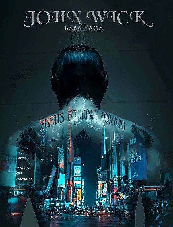 an advertisement for john wick's new album, baba yaga