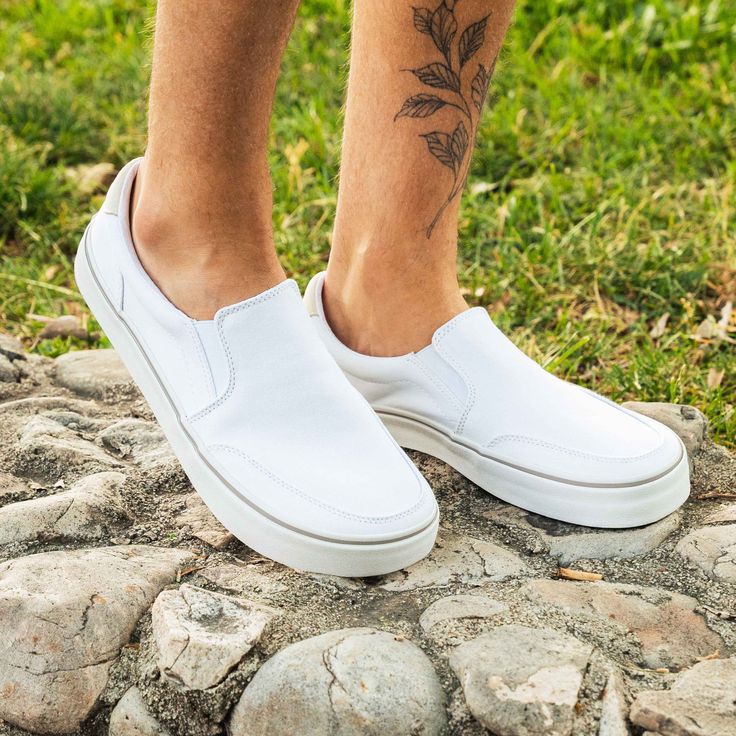 Nothing says your ready for summer quite like a classic white pair of slip-ons! In the STREESTYLE Slip-On Cloud you are bright and fun and confident with no effort needed. Embrace the bright side of summer with a modern barefoot slip-on that is wide, flexible, and extremely comfortable. Trendy White Slip-ons For Spring, White Slip-ons For Beach In Spring, Casual Summer Slip-on Sneakers With Textured Sole, Casual Slip-on Sneakers With Textured Sole For Summer, Sporty Low-top Summer Slip-ons, Summer Slip-on Sneakers With Vulcanized Sole, White Slip-ons With Rubber Sole For Summer, Sporty Summer Slip-ons With Rubber Sole, Sporty Slip-ons With Textured Sole For Summer