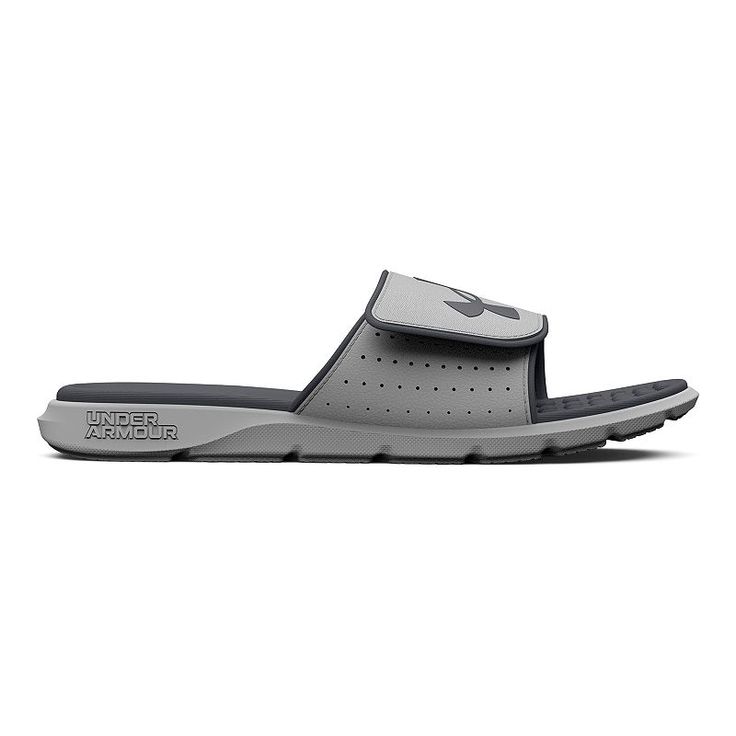 Lightweight and comfortable, these men's Under Armour Ignite Pro slide sandals will be your favorite pair.Click this FOOTWEAR GUIDE to find the perfect fit and more! Lightweight and comfortable, these men's Under Armour Ignite Pro slide sandals will be your favorite pair. Click this FOOTWEAR GUIDE to find the perfect fit and more! TECHNOLOGIES & FEATURES Adjustable synthetic strap with soft foam lining for added comfort & perforations for breathability Textured foam footbed for unprecedented com Sporty Slip-on Slides For Outdoor Activities, Gray Sporty Sport Sandals For Outdoor, Sporty Slides With Cushioned Footbed For Outdoor, Sporty Outdoor Slides With Cushioned Footbed, Sporty Non-slip Slides For Outdoor, Breathable Slide Sandals For Sports, Non-slip Slip-on Slides For Outdoor Activities, Comfortable Slip-on Sandals For Water Sports, Sporty Open Toe Sandals For Water Sports