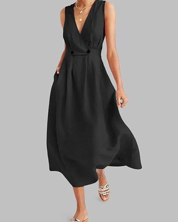 Off Shoulder Casual Dress, Boho Mode, Boho Styl, Sleeveless Long Dress, Maxi Dress Cotton, Maxi Dresses Casual, 가을 패션, Button Dress, Boho Stil