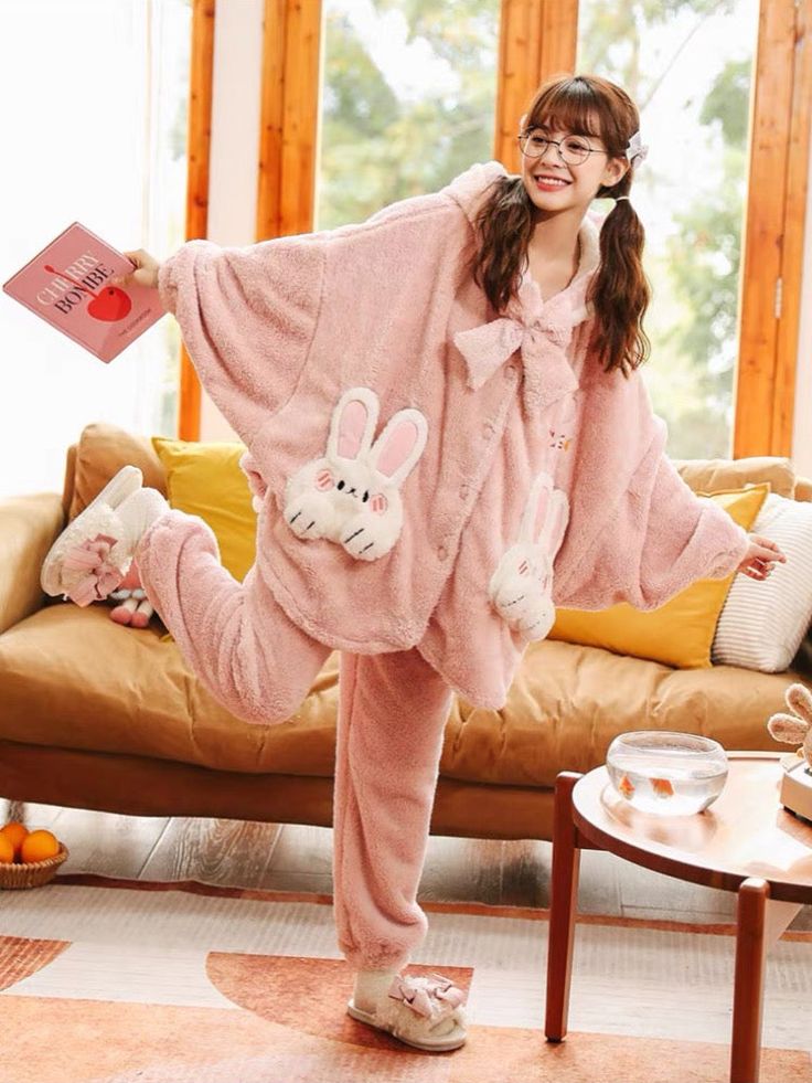 Fabric: polyester Warm up in style with this double-sized, dreamy, and cozy pajama set made from breathable, flannel-like material. Perfect for staying warm in chilly temperatures! Super Soft Comfortable Winter Sleepwear, Cozy Fit Sleepwear For Fall Sleepover, Comfortable Super Soft Winter Sleepwear, Cozy Long Sleeve Winter Sleepwear, Cozy Fit Sleepwear For Pajama Party In Fall, Cozy Fit Sleepwear For Pajama Party, Super Soft Comfy Sleepwear With Cozy Fit, Cute Long Sleeve Loungewear Sleepwear, Cute Long Sleeve Sleepwear For Loungewear