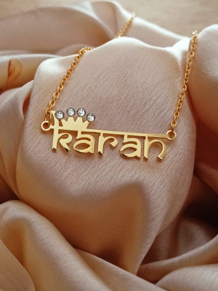 👑 Crown name necklace with                                                        stone (artificial)  :the most unique jewelry you can find perfect gift  for you and your loved one  : Thank you so much for your visiting and hope you enjoy shopping with us           Metal : brass  Plating colour  :18k gold silver and rose gold                                                                  : Manufacturing time 1 / 2 working days    estimate  : Shipping time 10 / 15 days Mother Birthday, Mother Birthday Gifts, Brass Chain, Name Necklace, Chain Styles, Mother Gifts, Anniversary Gifts, Necklace Lengths, 18k Gold