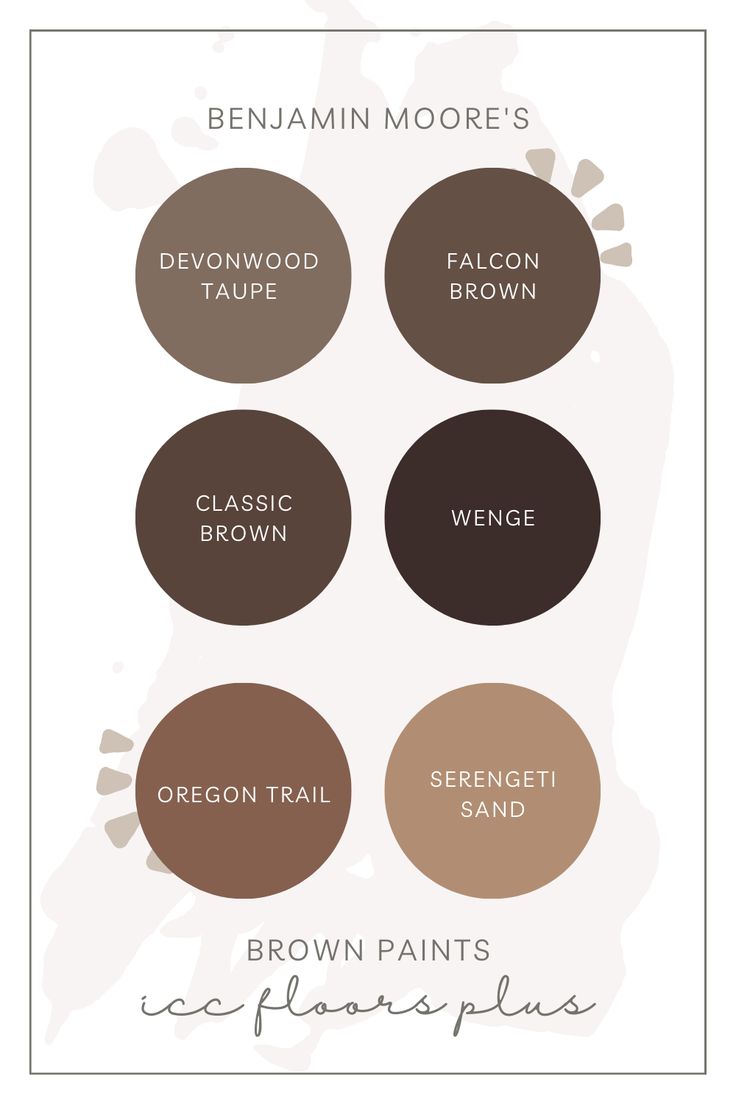 the different shades of brown paint on a white background with text that says browns, browns and