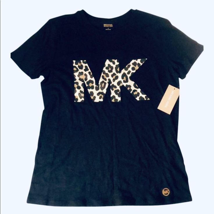 Authentic Michael Kors Women’s T-Shirt Size Small Color Black Brand New With Tag Michael Kors Cotton Top With Logo Print, Michael Kors Cotton Crew Neck T-shirt, Michael Kors Cotton Top With Graphic Print, Michael Kors Casual Short Sleeve T-shirt, Casual Michael Kors Short Sleeve T-shirt, Casual Michael Kors Short Sleeve Tops, Casual Short Sleeve Michael Kors Tops, Casual Short Sleeve Tops By Michael Kors, Michael Kors Black Crew Neck Top