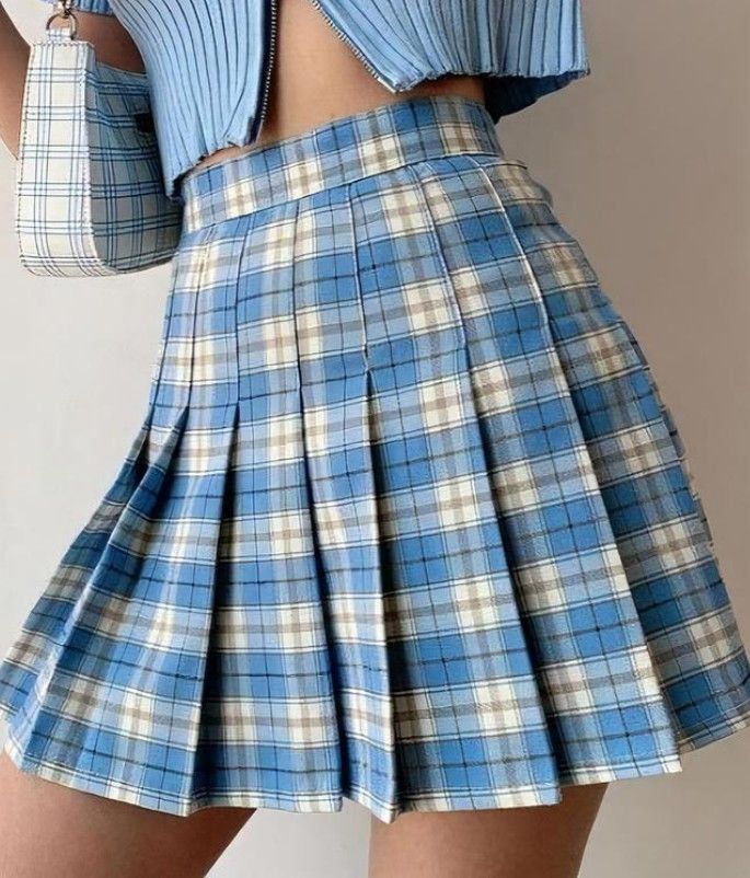 Blue Plaid Pleated Tennis Mini Skirt. This blue plaid skirt is made of a soft stretchable fabric. This blue plaid skirt will make you you look very beautiful and elegant. The features of this skirt are the following: blue plaid color. Casual Fitted Plaid Mini Skirt, Trendy Pleated Plaid Mini Skirt, Casual Plaid Mini Skort, Casual Plaid Mini Skirt Skort, Casual Plaid Mini Pleated Skirt, Fitted High Waist Plaid Mini Skirt, Trendy Plaid Skirt, Trendy Plaid High-waist Mini Skirt, Trendy Plaid Mini Skirt