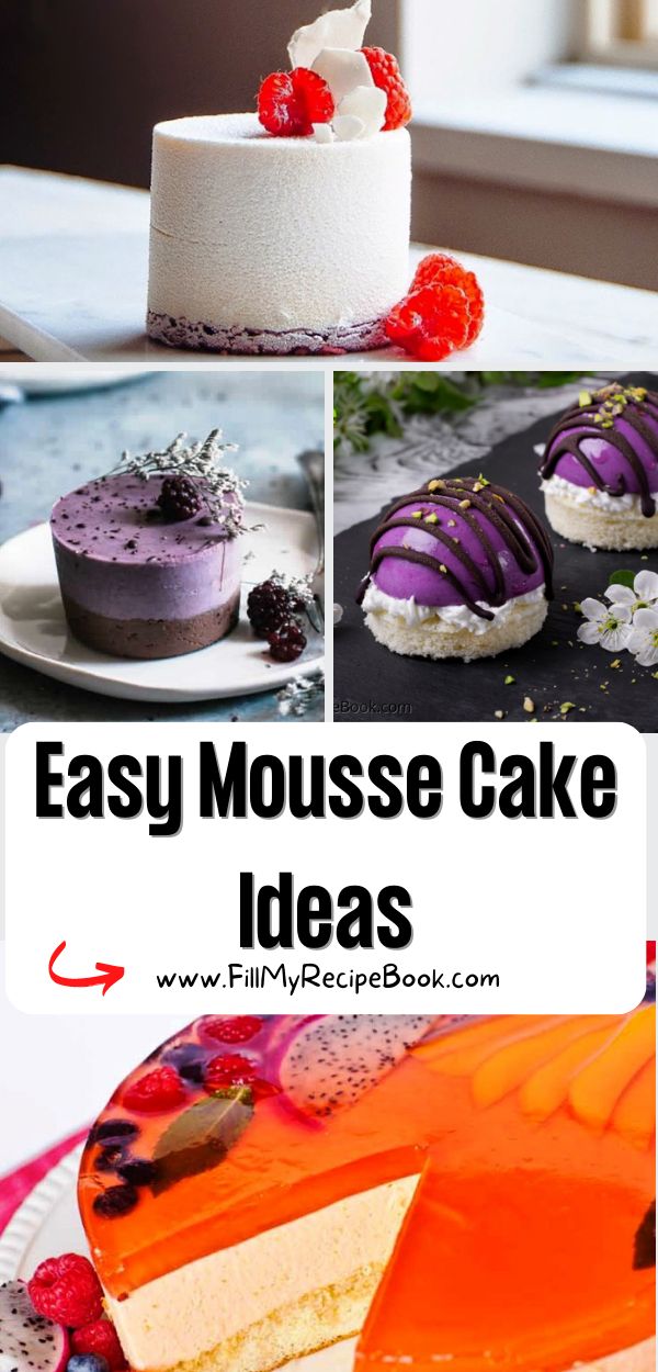 Easy Mousse Cake Ideas recipes for your to create a tasty and delicious dessert, snack, filled with flavor and decorated for fine dining. Mini Mousse Cake Recipes, Mousse Cheesecake Recipes, Fine Dining Desserts Recipes Pastry Chef, Mini Fancy Desserts, Mini Mousse Cakes, Mousse Recipes Cake, Fruit Mousse Recipes, Moulded Desserts, Mousse Cake Ideas