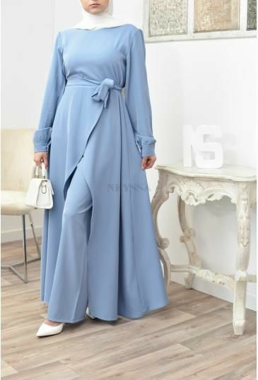 Ensemble Hijab Style, Islamic Fashion Dresses, Hijabista Fashion, Abaya Design, Estilo Hijab, Modest Dresses Fashion, Modern Hijab Fashion, Mode Turban, Muslim Fashion Hijab Outfits