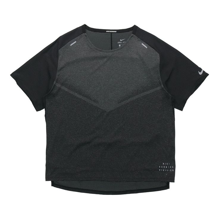 AS M NK RN DVN TECHKNIT ULTRA BLACK SMOKE GREY DA1299-010 Black Shorts, Men's Nike, Division, Quick Dry, Nike Men, Breathable Fabric, Shirt Designs, Mens Shirts, Running