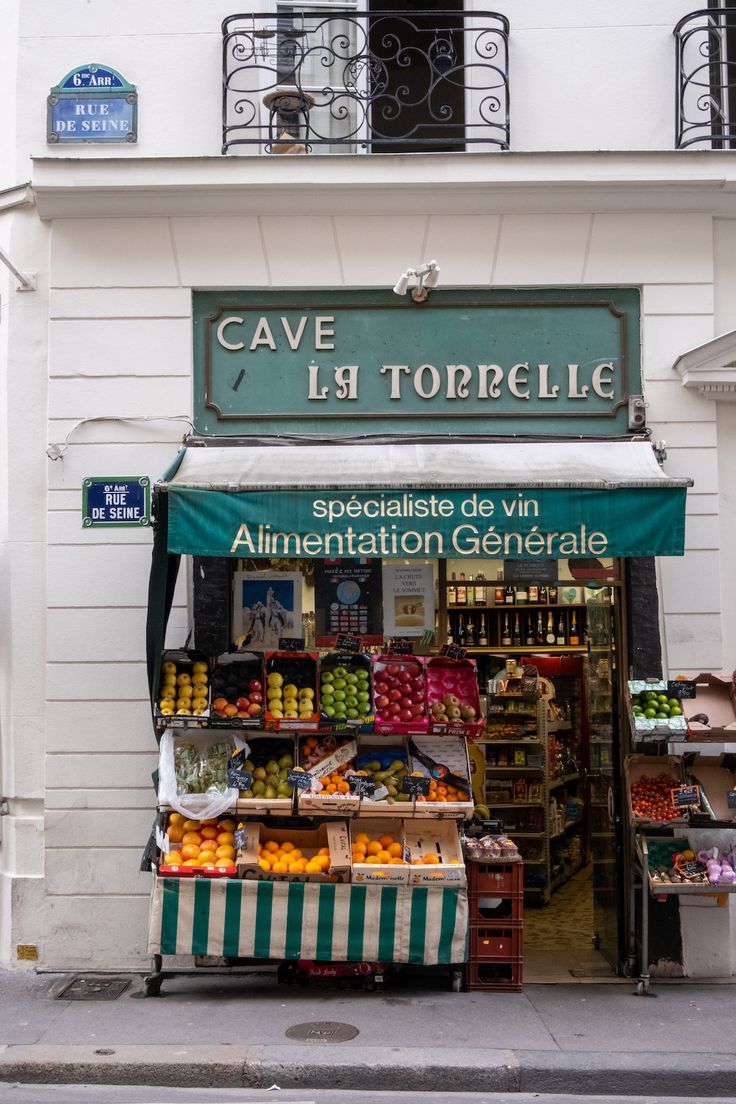 rue de seine fruits and vegetables paris print Paris Home Decor, Vegetable Shop, Shop Facade, Supermarket Design, Paris Home, Fruit Shop, Paris Wall Art, Shop Fronts, Paris Print