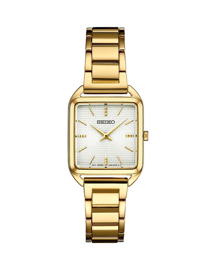 Find SEIKO Essentials Watch, 26mm on Editorialist. Seiko Watch Essentials Watch, 26mm.Color:White/Gold.Watches. Rectangle Face, Wedding Flats, Seiko Watches, Handbag Shopping, Shoe Shop, Modern Boho, Leather Coat, Accessories Shop, Card Wallet